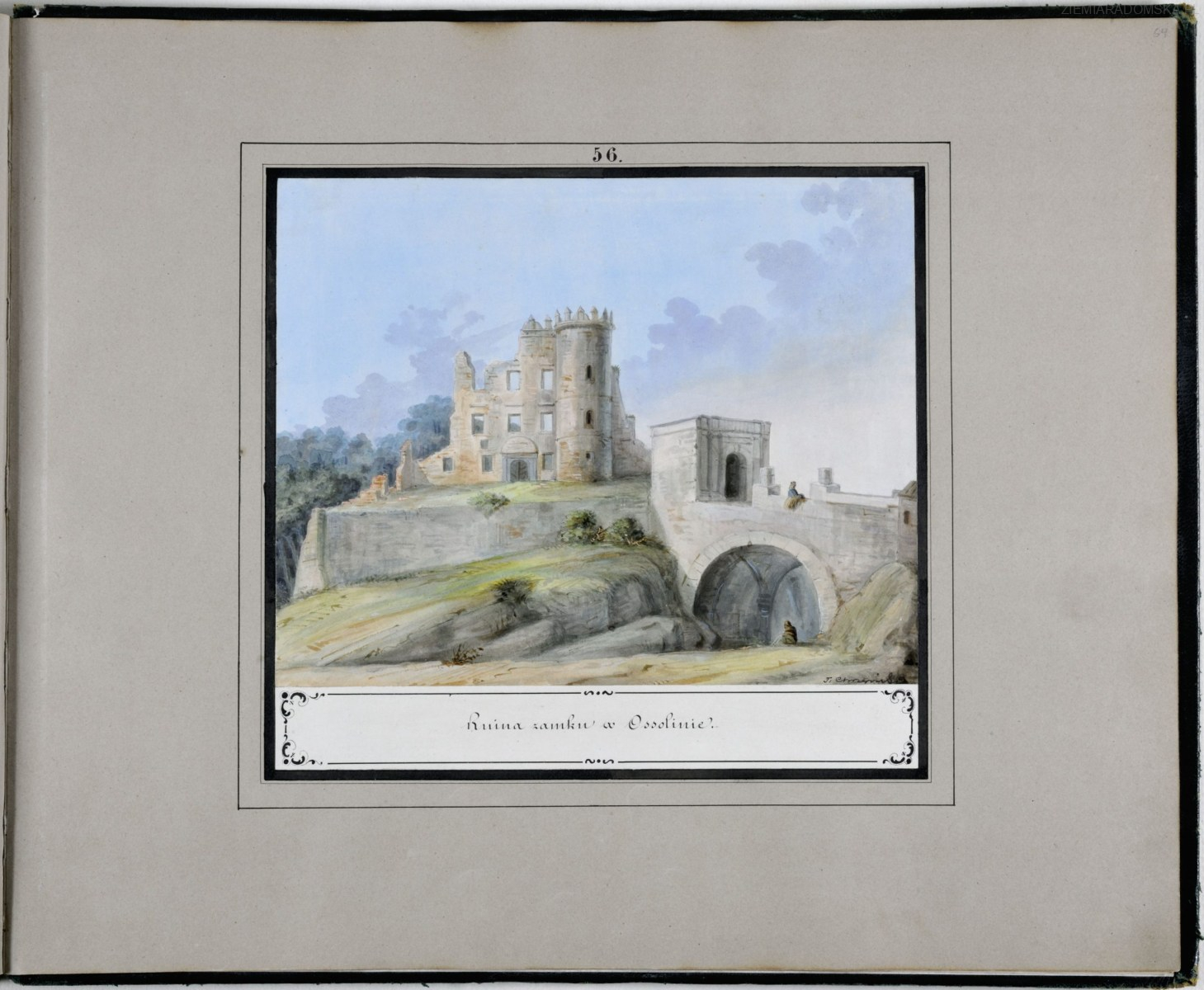 Ossolin-1850-zamek-gub-radomska-Stronczynski-Kazimierz-scaled