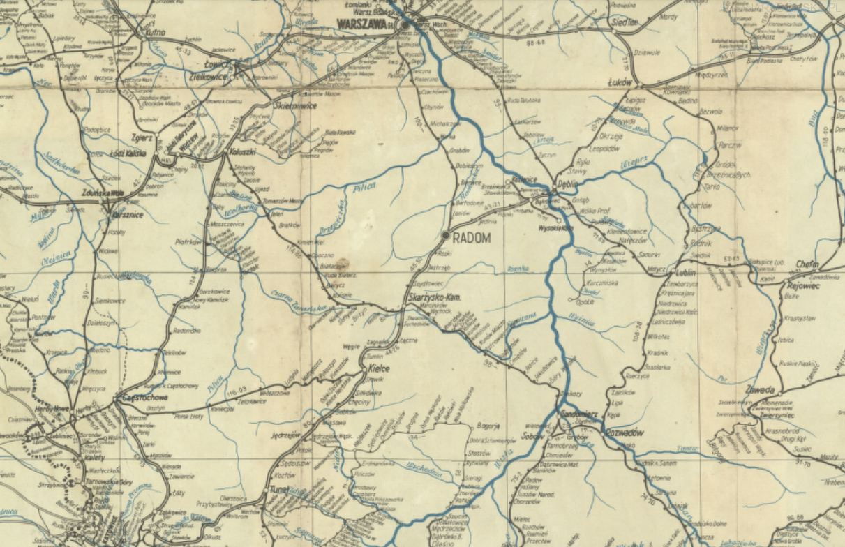 1938-Mapa-sieci-kolejowej-R.-P.-oraz-spis-stacji-przystankow